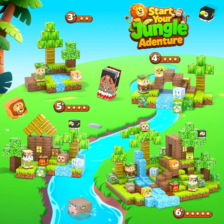 150 Bloques Magnéticos \u2013 Juego de Construcción de Minas Magnét...