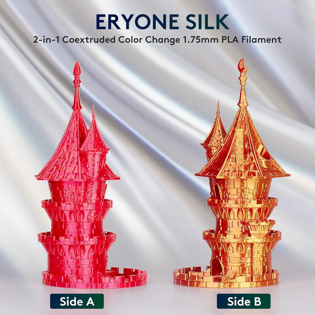 ERYONE - Filamento PLA de Seda de Doble Color para Impresora 3D de...
