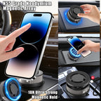 Soporte magnético para teléfono para automóvil con difusor de fragancia, soporte universal giratorio de 360° para teléfono móvil compatible con MagSafe iPhone 17/16/15/14/13/12 y más (gris