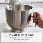 Martha Stewart Batidora de pie con cabezal inclinable de 5.3 cuartos