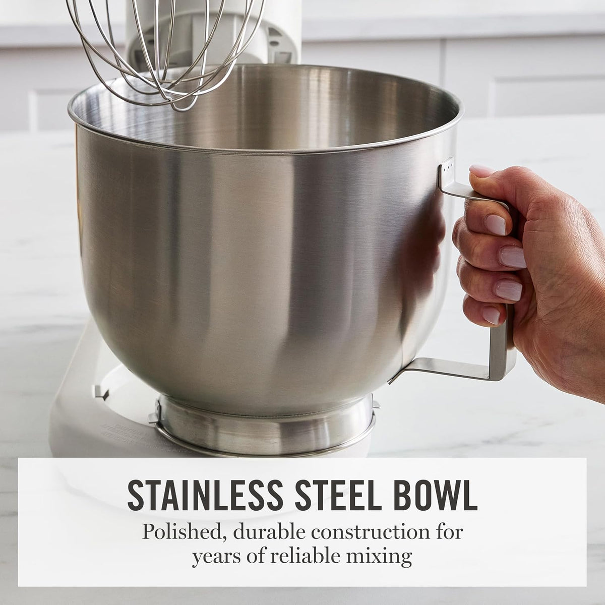 Martha Stewart Batidora de pie con cabezal inclinable de 5.3 cuartos