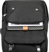 Mochila vintage de viaje para laptop con puerto de carga USB para m...
