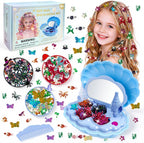 AOSITE Hair Bedazzler para niñas de 3 a 12 años, juguete de gemas para el