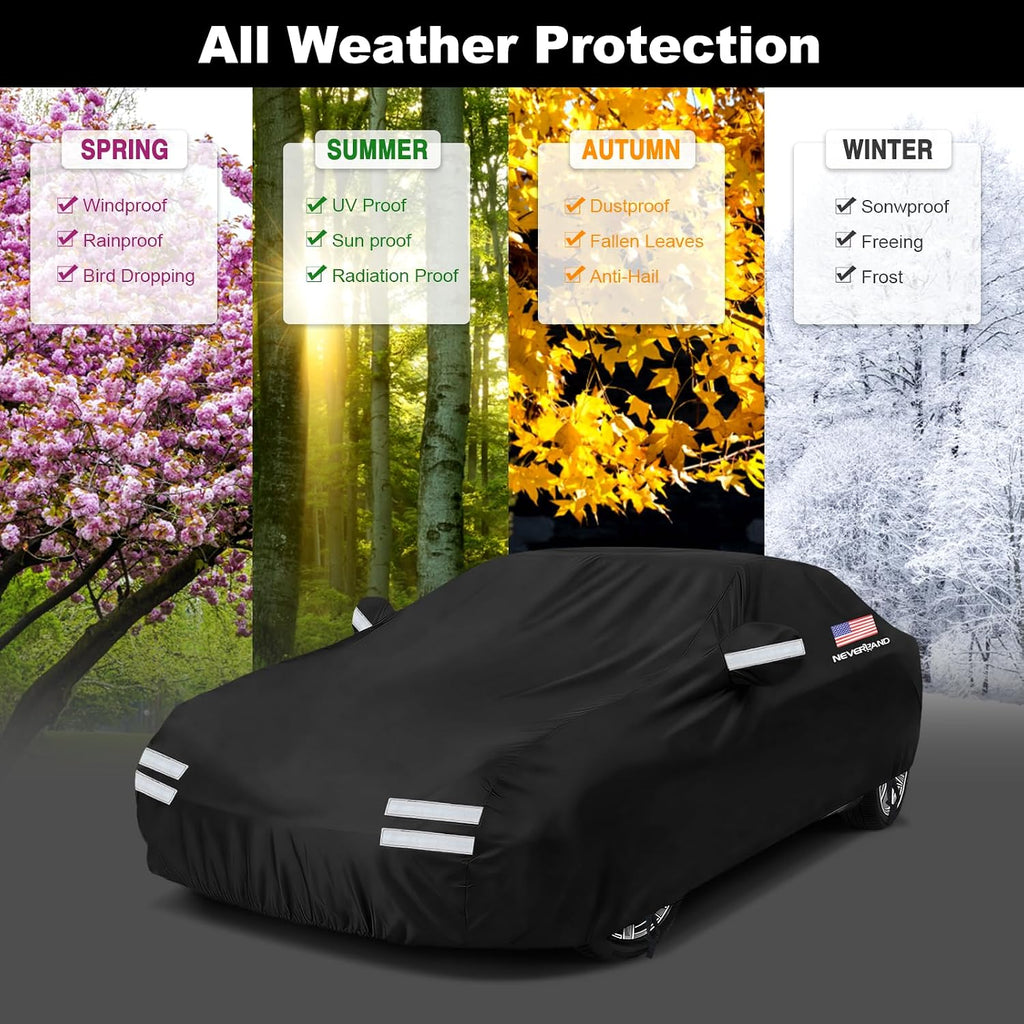 NEVERLAND Funda impermeable para automóvil para todo tipo de clima