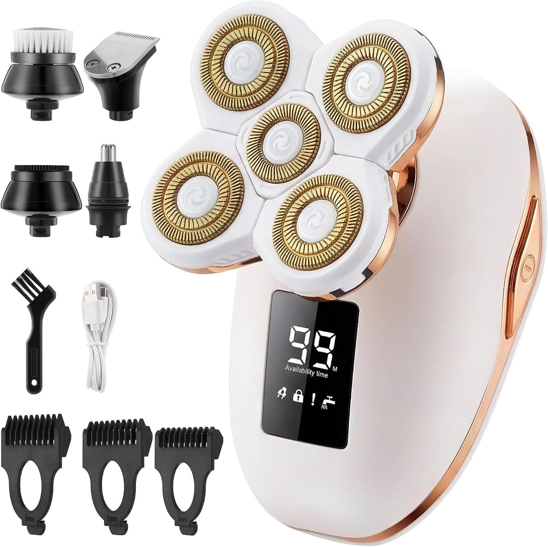 Maquinillas de afeitar eléctricas para mujer, afeitadoras 5 en 1, a...