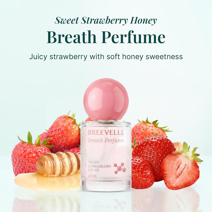 Breevelle The Breath Perfume - Spray oral | Sabor a miel de fresa d...