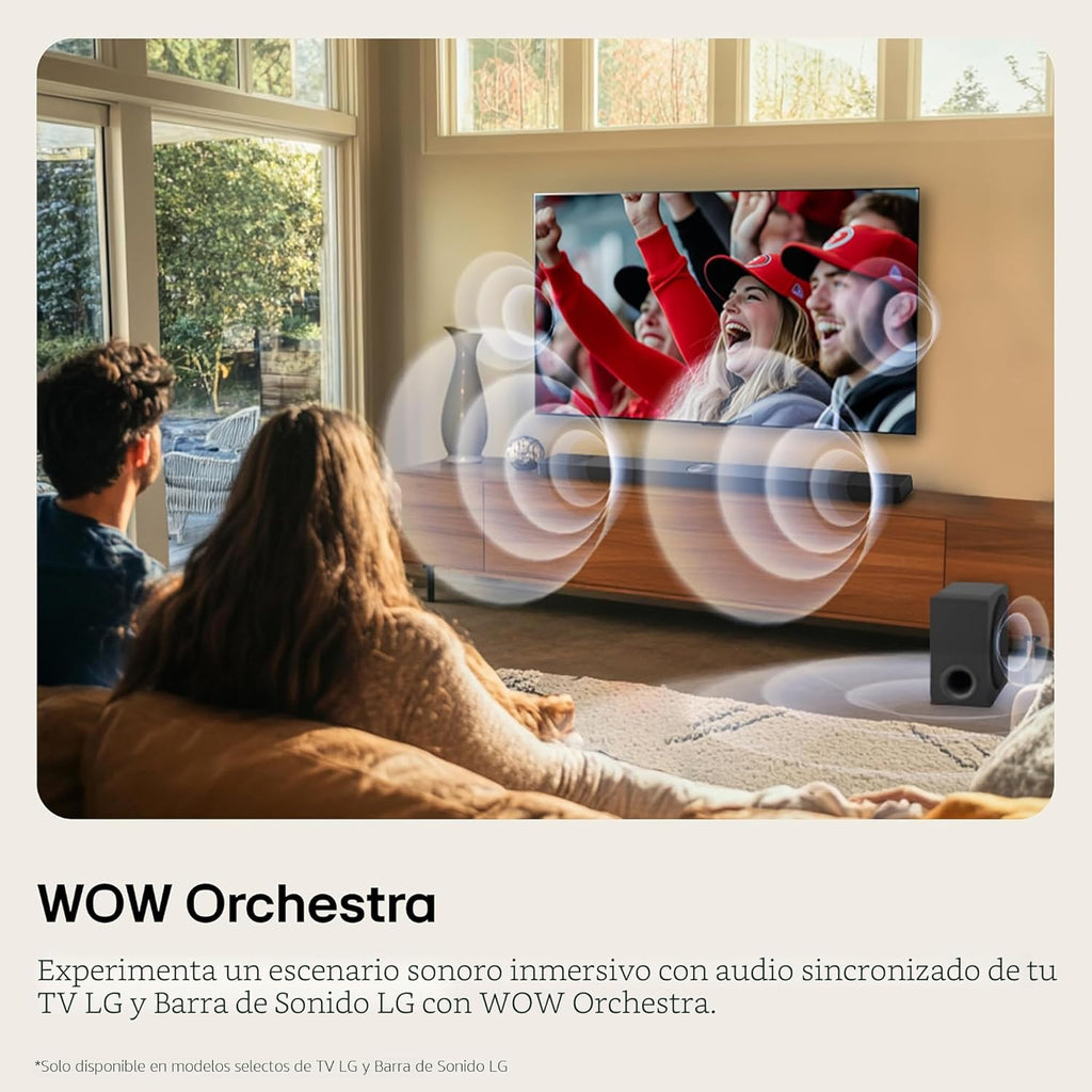 LG Barra de sonido S30A de 2.1 canales para TV con subwoofer inalámbrico y