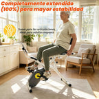 Bicicleta estática estática plegable magnética reclinada