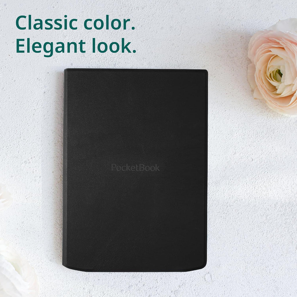 PocketBook Funda para lector electrónico para InkPad 4 y InkPad Color 2 | Funda abatible con función de sueño inteligente | Protección duradera | Fundas ligeras perfectas para viajes | Funda para lector de libros electrónicos en negro