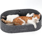 FUKUMARU Rascador para gatos, sofá de 24 pulgadas con forma de gato que