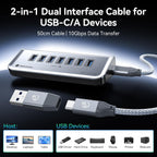 Yottamaster, hub USB 3.2 de 7 puertos