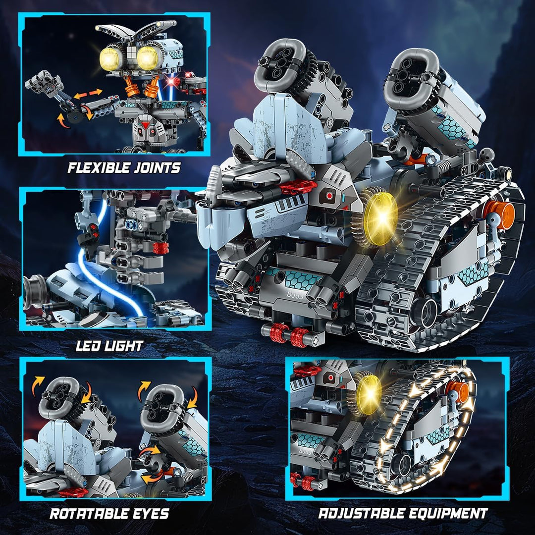 Robot de construcción de juguete con luces juego de