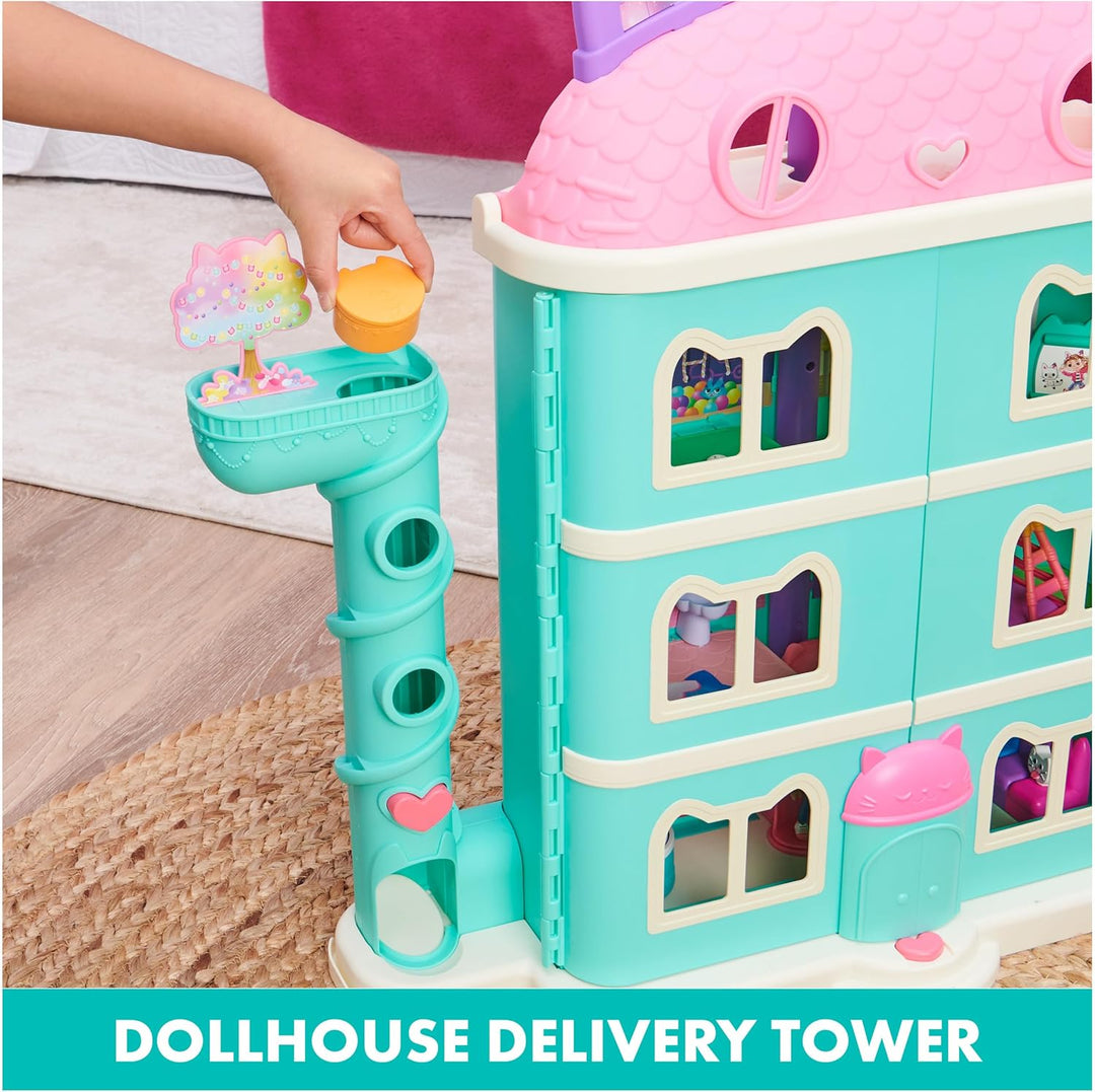 Casa de muñecas Gabby's Dollhouse Purrfect con 15 piezas que in...