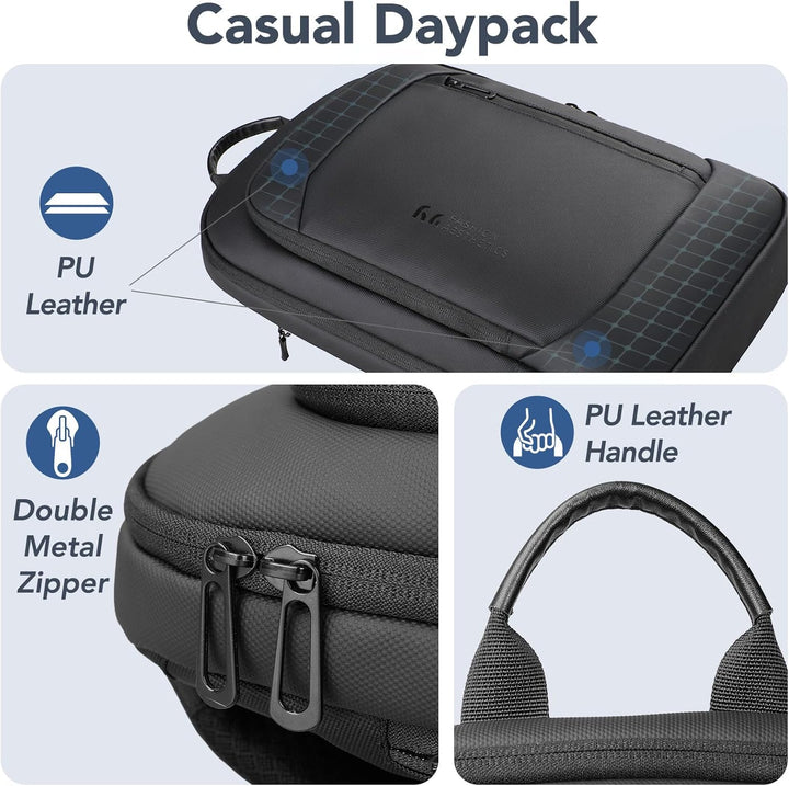 hk Mochila ultradelgada para laptop para hombre, mochila de negocio...