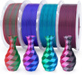 ELEGOO - Paquete de filamento de seda PLA 1.75mm, filamentos para i...