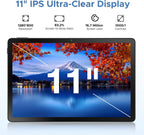 POPUX U11 Pro Android 16 Tablet con teclado, Tableta de 11 pulgadas...