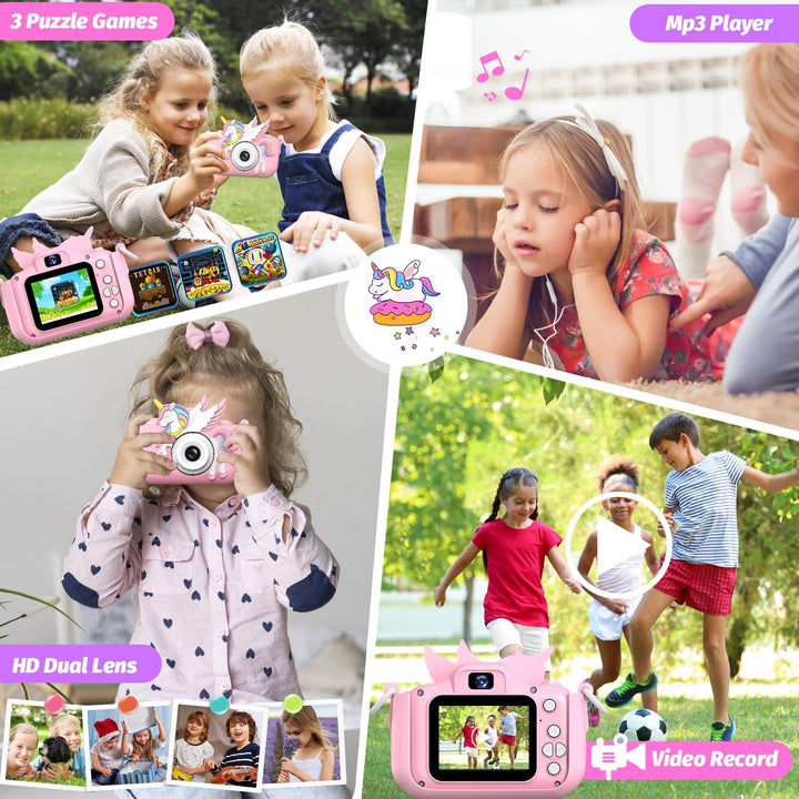 Cámara Mejorada para Niños y Niñas, Cámara Digital para Selfie con...