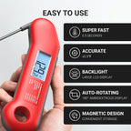 ThermoMaven Termómetro digital profesional de carne de 0,5 segundos