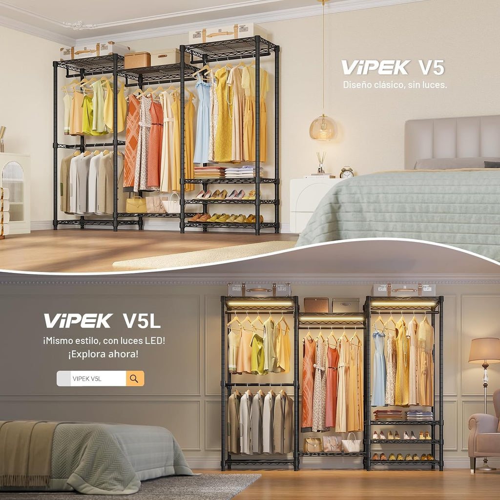 VIPEK V5 - Perchero de alta resistencia, sistema de armario modular