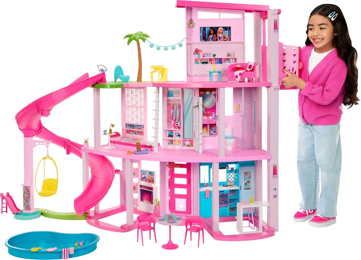 Barbie Juego de casa de muñecas Dreamhouse y accesorios temáticos