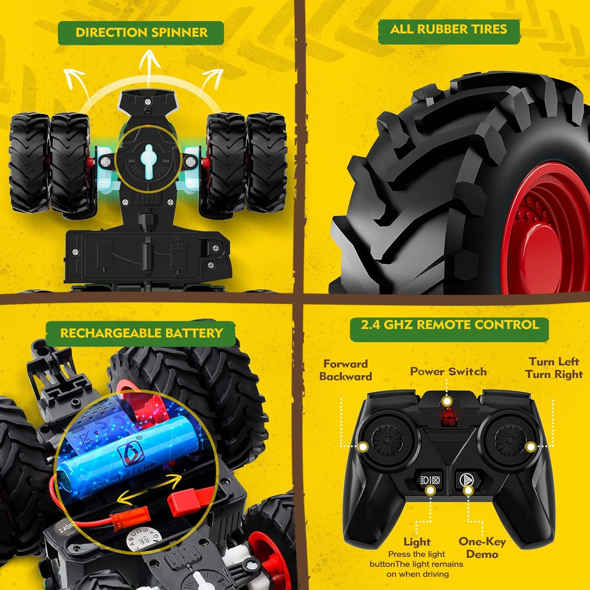Juguete de tractor a control remoto juego de tractor RC