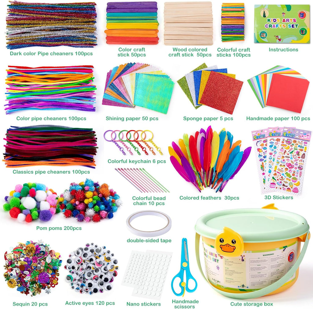 Sundaymot Kids Arts and Crafts Set Kit de manualidades para niños de más de 2000 piezas