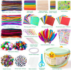 Sundaymot Kids Arts and Crafts Set Kit de manualidades para niños de más de 2000 piezas