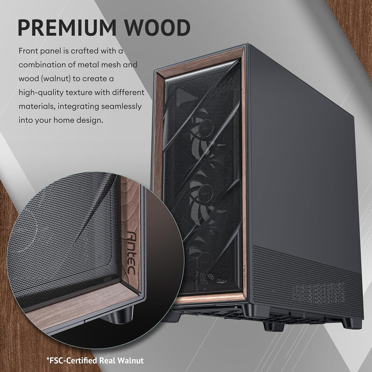 Antec Flux Pro, 6 ventiladores PWM incluidos, panel frontal de alto...