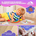PRO100HOME - Juguetes Montessori de aprendizaje de madera