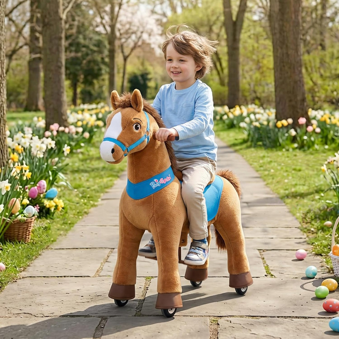 PonyCycle Caballo de montar a caballo para niños pequeños, juguete...