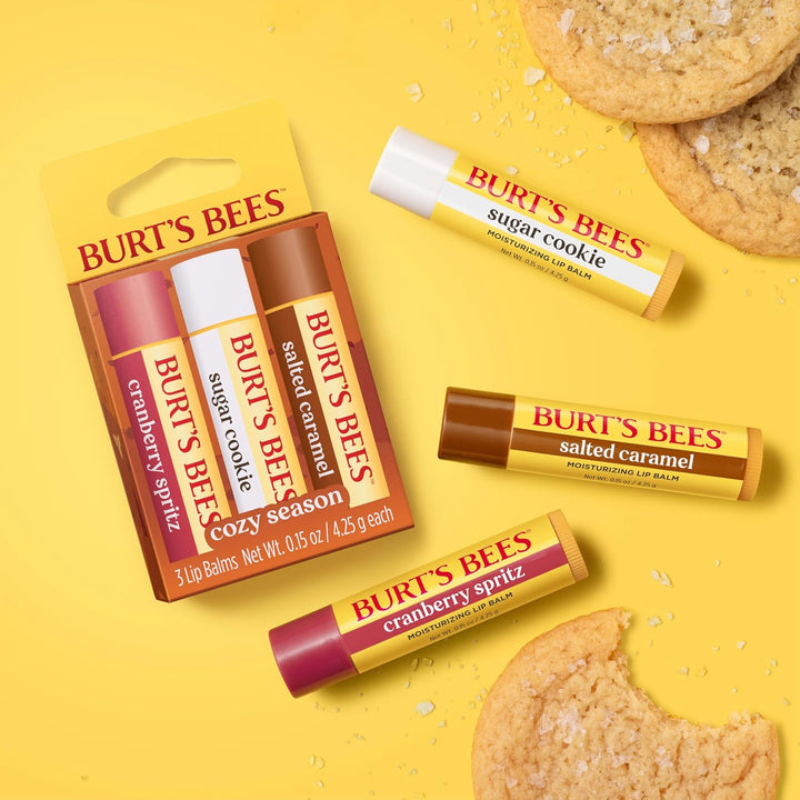 Burt's Bees Relleno para calcetines, Set de bálsamo labial Cozy...
