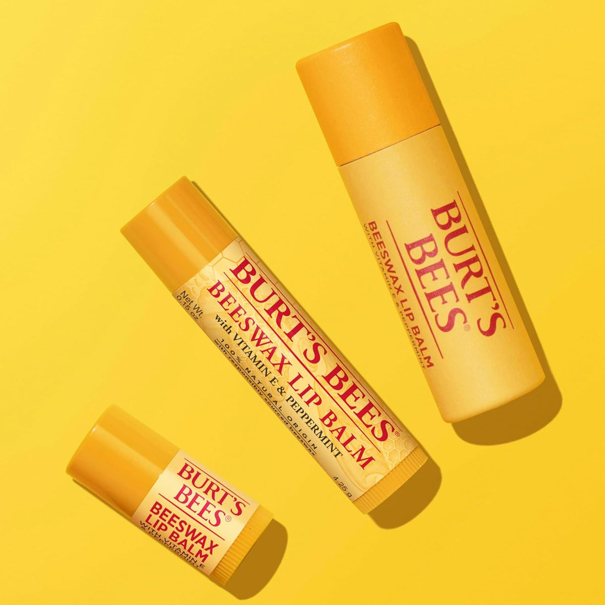 Burt's Bees Bálsamo labial - Cera de abeja original, paquete de...