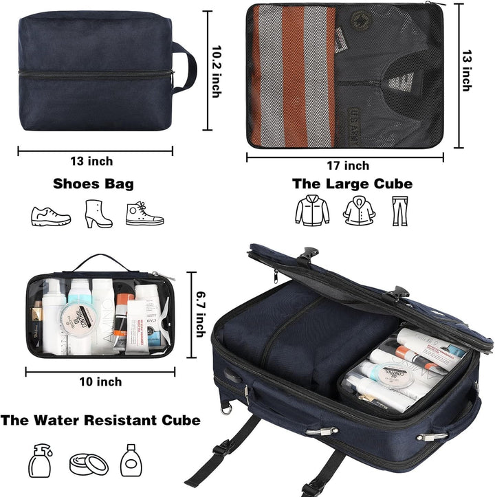VECKUSON 50L Carry-On Backpack - TSA Approved, Expandable to 40L\/5...