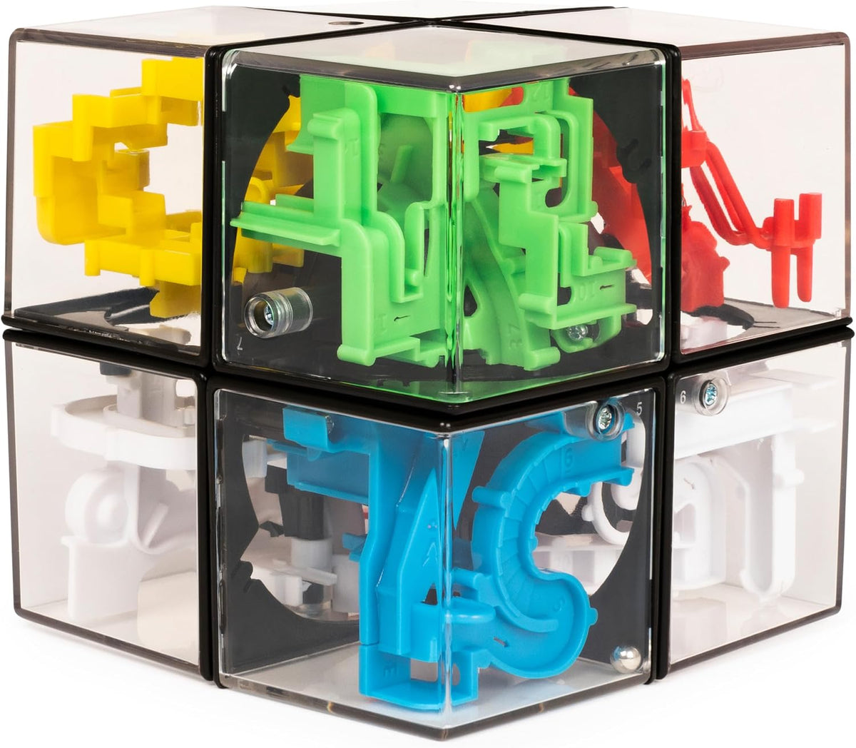Rubik's Cube, Perplexus Hybrid 2x2 Brain Teaser Fidget Toy & 3D Maze Puzzle