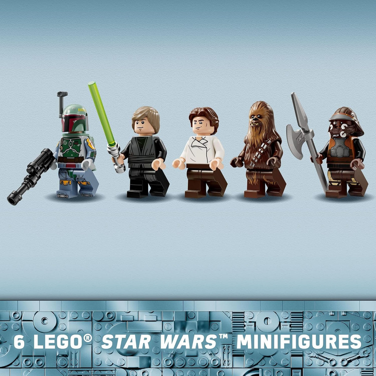 LEGO Star Wars: Return of the Jedi Desert Skiff & Sarlacc Pit, juego de construcción de vehículos con minifigura Nien Nunb del 25 aniversario, juguete coleccionable para fanáticos de Star Wars, regalo