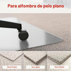 Lámpara Staples - Tapete para silla de oficina con labio, alfombra de pelo plano, 48 x 36 pulgadas
