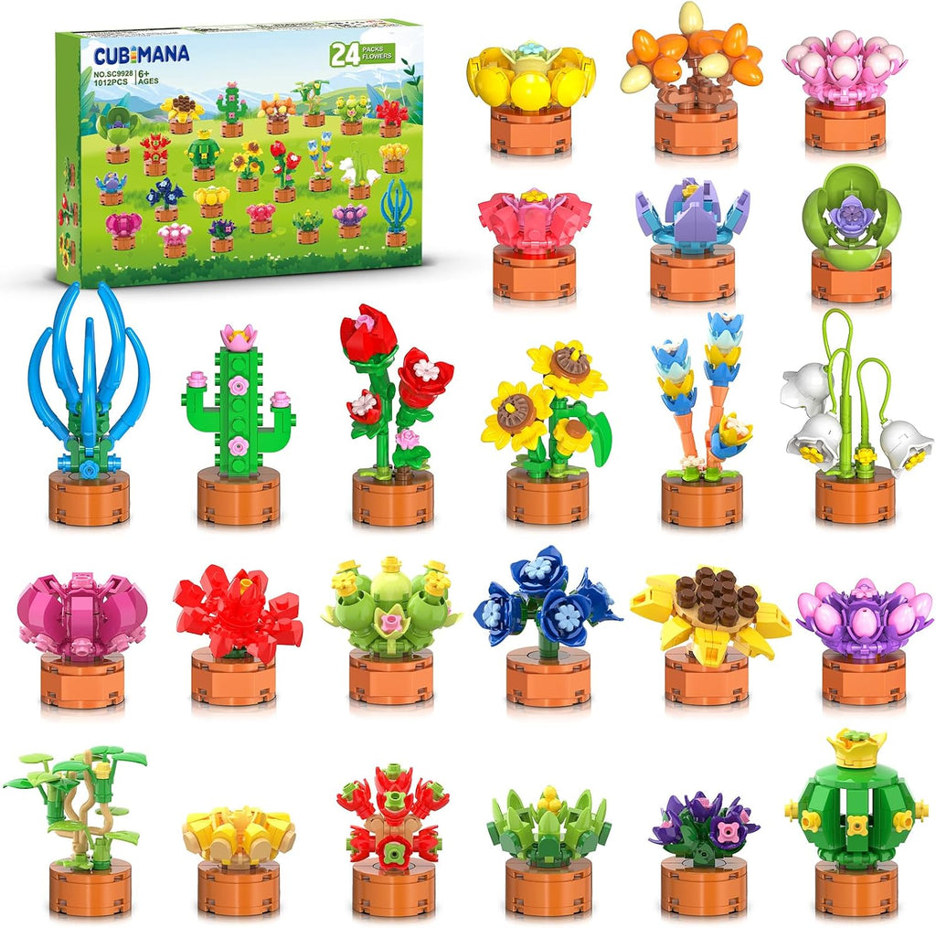Paquete de 24 flores suculentas recuerdos de fiesta para niños 6+ juegos de