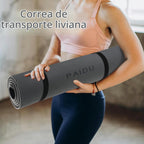 PAIDU POE Esterilla de Yoga (10 mm) Colchoneta de Fitness Extra Gruesa 72"x24" con Correa de Transporte