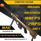 Gel Splat Blaster – Tamaño grande de 42 pulgadas – Manual y automático completo salpicadura 12 Orby por segundo – Batería recargable modular de 7.4 V – para mayores de 14 años