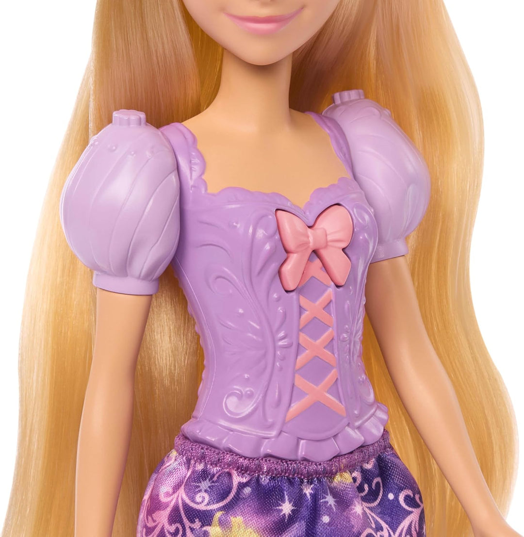 Mattel Disney Princesa Rapunzel Muñeca de moda con pelo que se ilum...