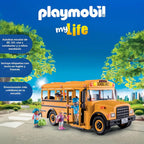 Playmobil Autobús escolar con accesorios y 4 figuras