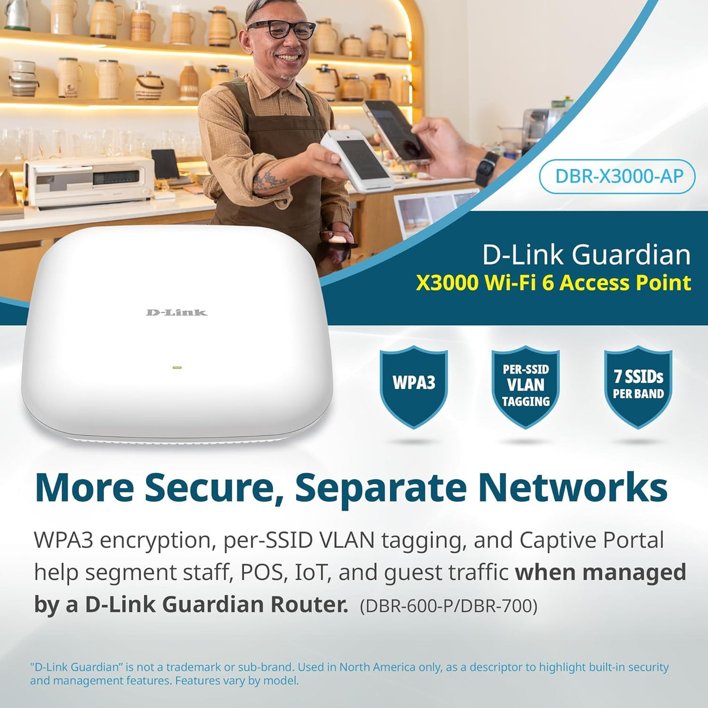 D-Link Guardian 700 Pro Multi-Gig Business Router con SFP (DBR-700)...