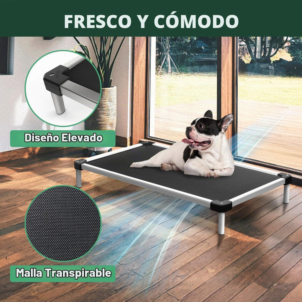 FXW TitanNest Cama Elevada para Perro Mediano, a prueba de masticación y con enfriamiento