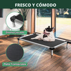 FXW TitanNest Cama elevada para perros antigalleta y anti-choque, para perros extra pequeños