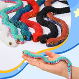 Guiqulai 6 juguetes de serpiente impresos en 3D de 12