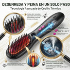 Peine alisador de vapor inalámbrico, cepillo alisador de pelo de vapor portátil