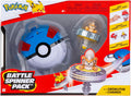 Pokémon Growlithe Battle Spinner Pack – Battle Spinner con gran lanzador de bolas