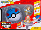 Pokémon Growlithe Battle Spinner Pack – Battle Spinner con gran lanzador de bolas