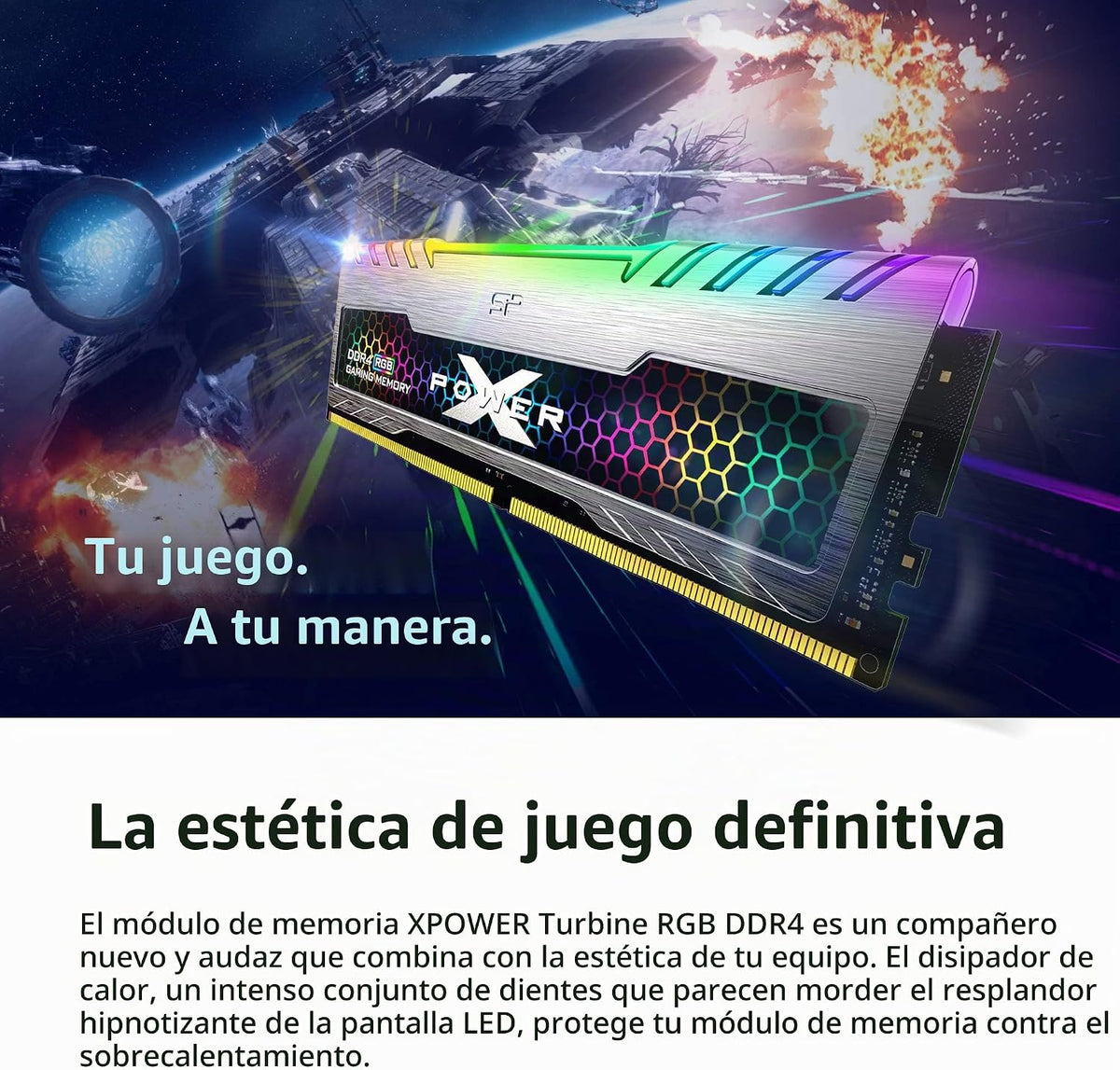 SP Silicon Power 16 GB (8 GBx2) XPOWER RGB Turbine Gaming DDR4 3200...