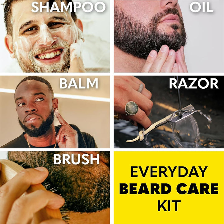 Kit de cuidado de barba y kit de aseo para hombres The Beard Club -...